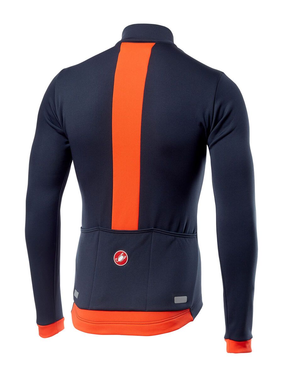 Castelli Fondo Jersey FZ, dark steel blue/orange - Bild 2