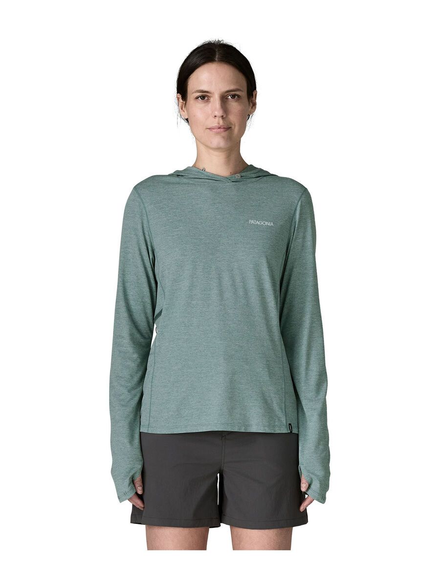 Patagonia Women's Capilene Cool Sun Hoody - Peak Visions, nouveau green/blue sage x-dye - Bild 3