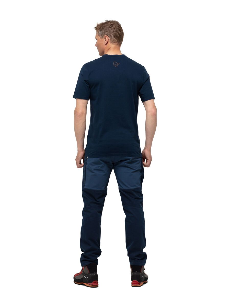 Norrona /29 cotton slant logo T-Shirt M's, indigo night - Bild 3