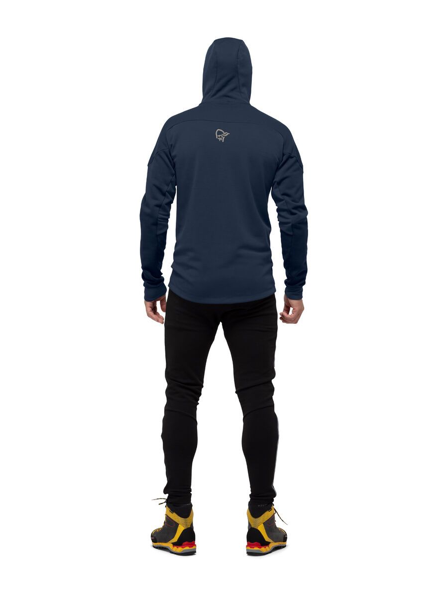 Norrona trollveggen Powerstretch Pro Zip Hood M's, indigo night - Bild 3