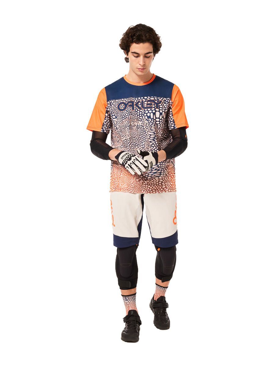 Oakley Maven Coast SS Jersey, distorted frogskin bl/og - Bild 9
