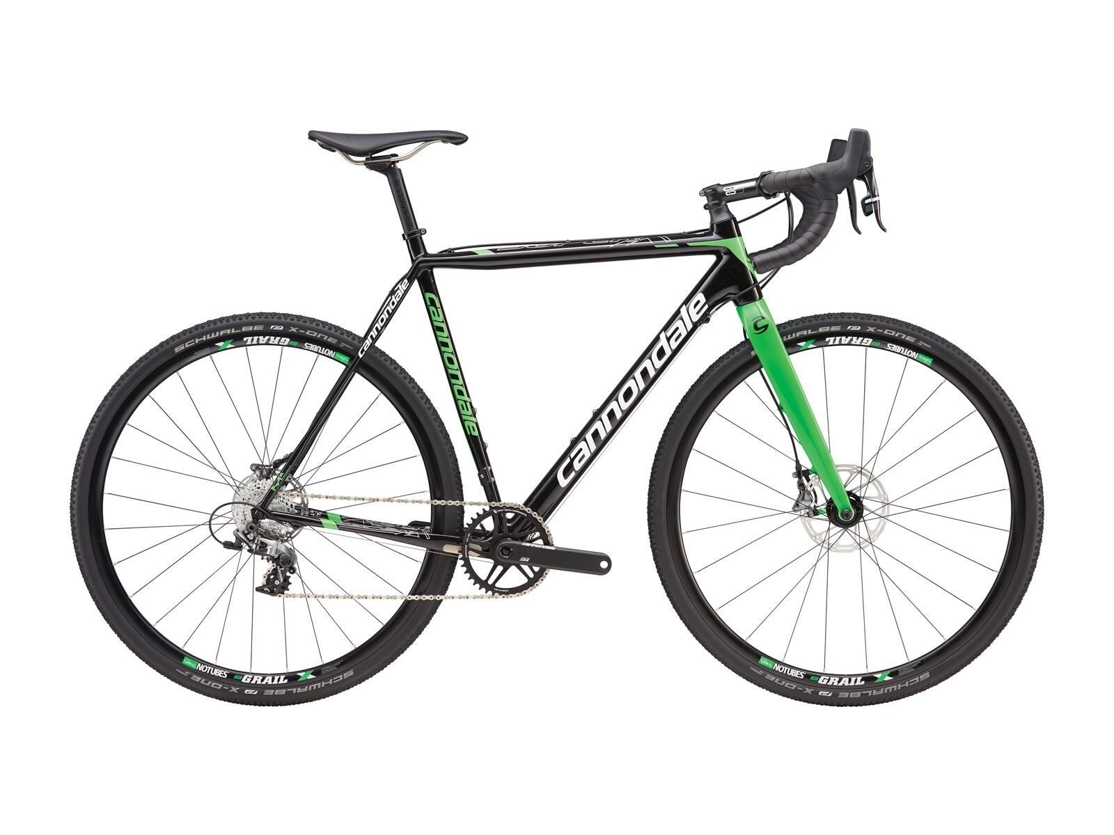 Cannondale SuperX Hi-Mod CX 1, jet black w/ viserker green and magnesium white, gloss - Bild 1