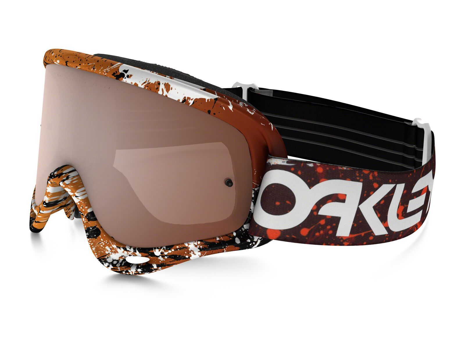 Oakley O Frame MX inkl. Wechselscheibe, splatter blood orange/Lens: black iridium - Bild 1