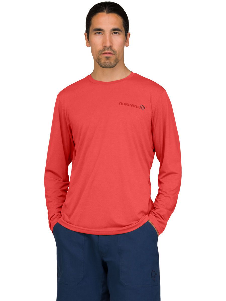 Norrona femund tech Long sleeve M's, paprika - Bild 3