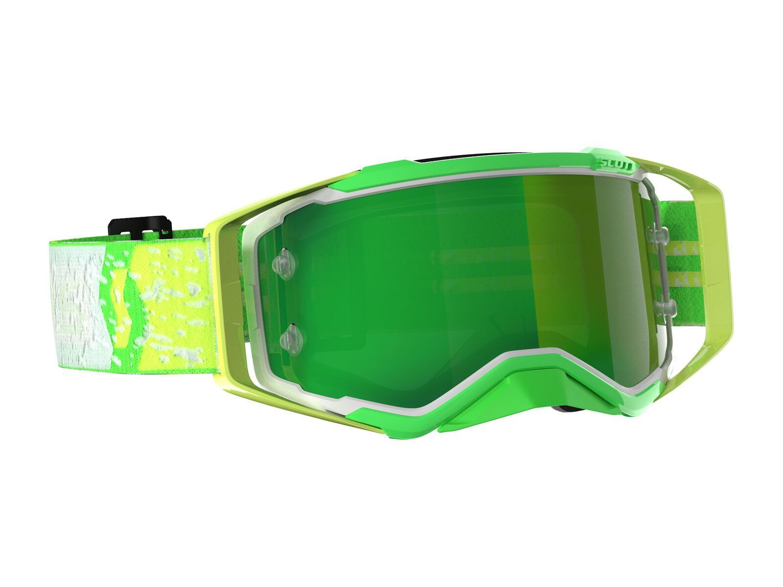 Scott Prospect Goggle Dean Lucas Signature Yellow Green Chrome Works, green - Bild 1