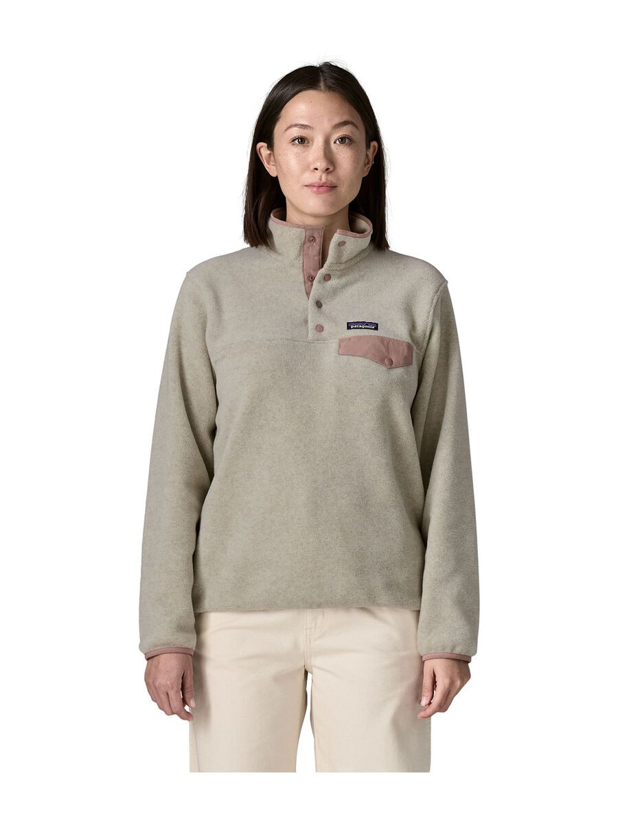 Patagonia Women's Lightweight Synchilla Snap-T Pullover, oatmeal heather w/moonrise taupe - Bild 5