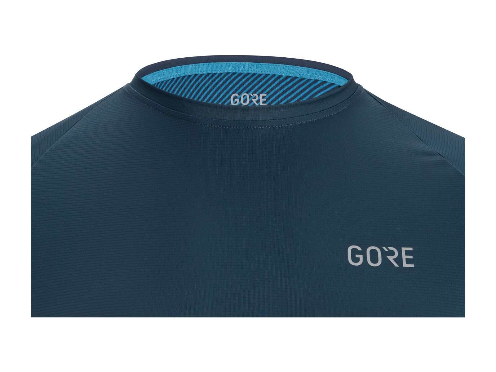 GOREWEAR C5 Trail Trikot Langarm, deep water blue/dynamic cyan - Bild 3