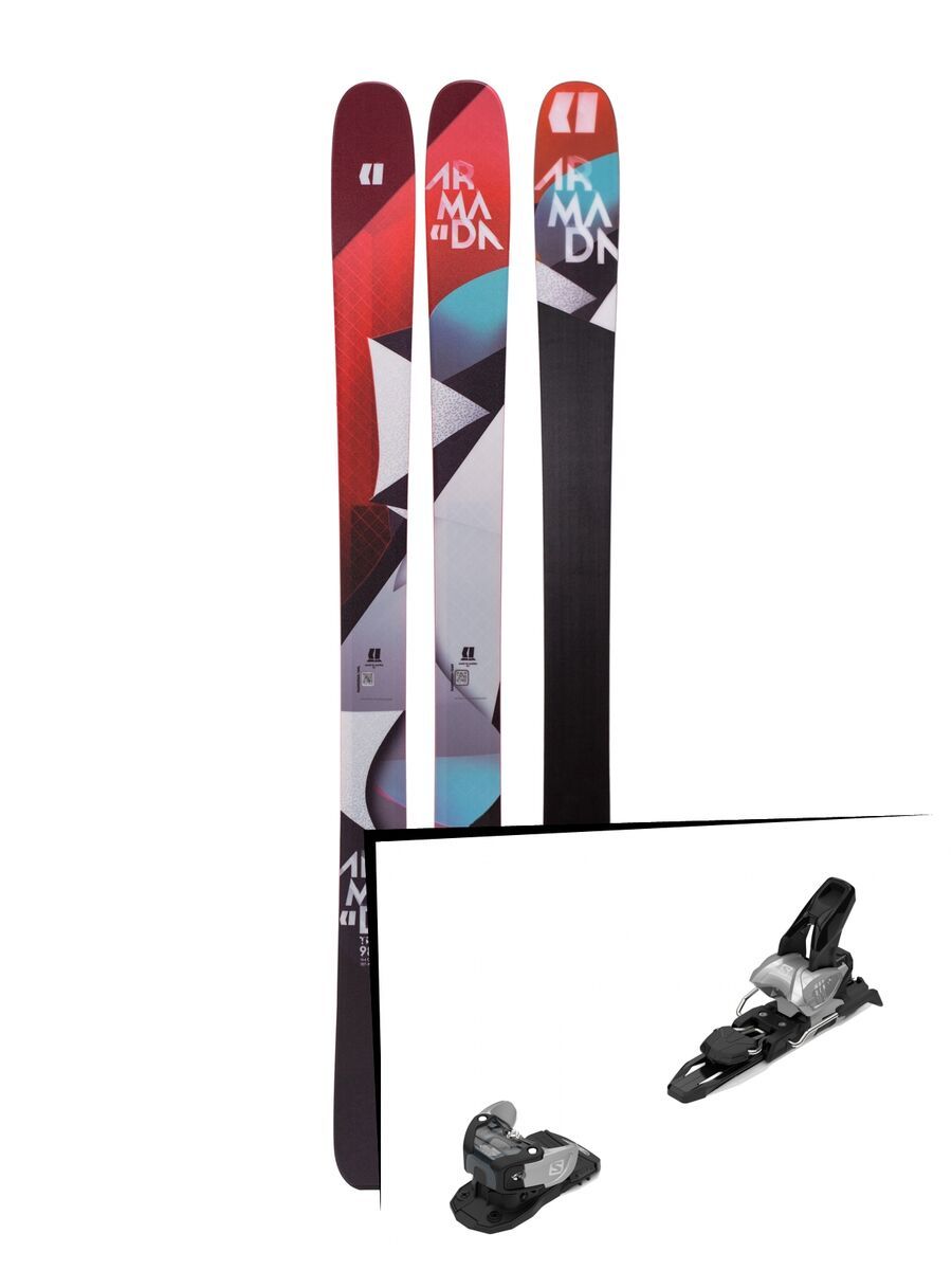 Set: Armada Trace 98 2019 + Salomon Warden MNC 11 silver/black - Bild 1