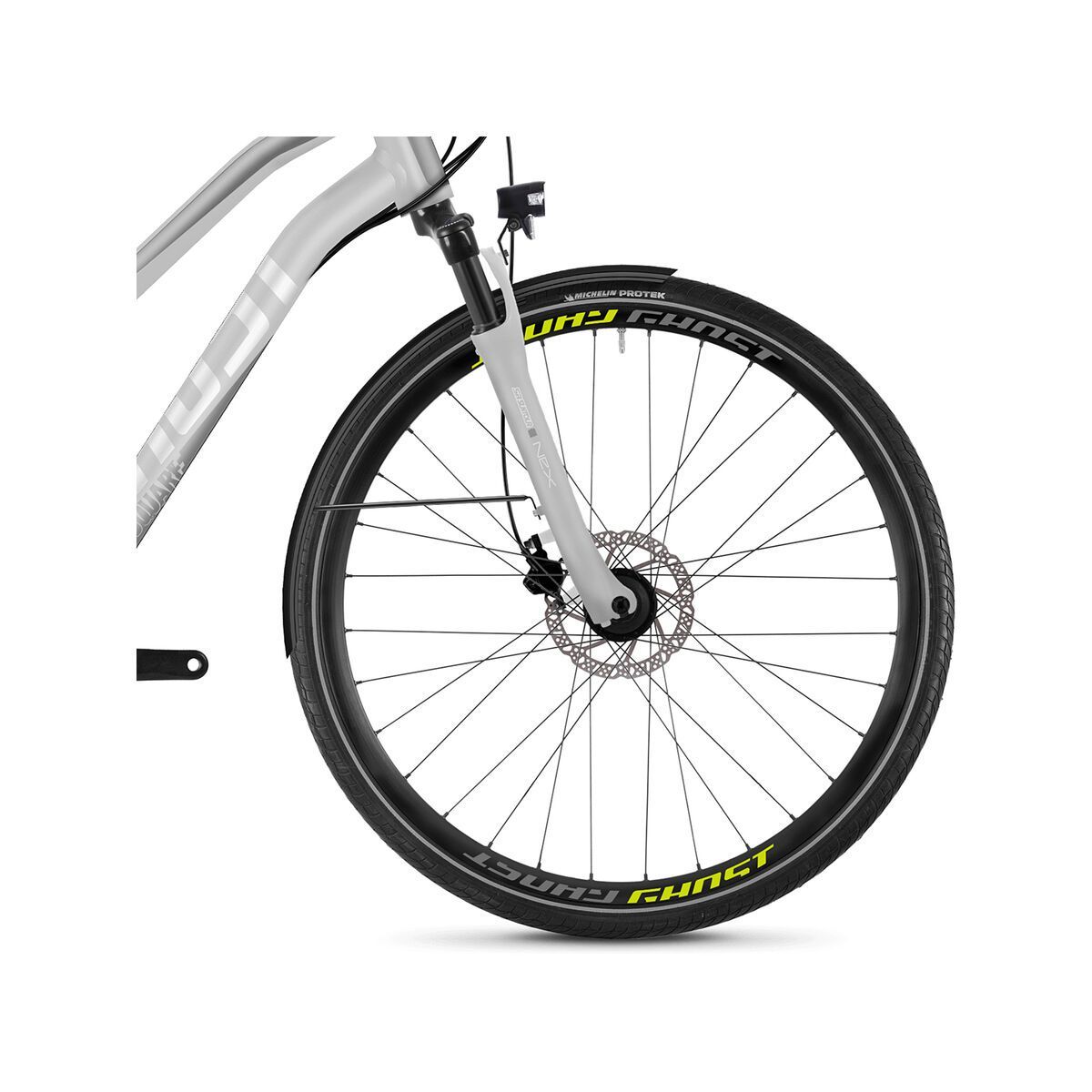 Ghost Square Trekking 2.8 W AL, iridium silver/micro chip gray/lime green - Bild 2