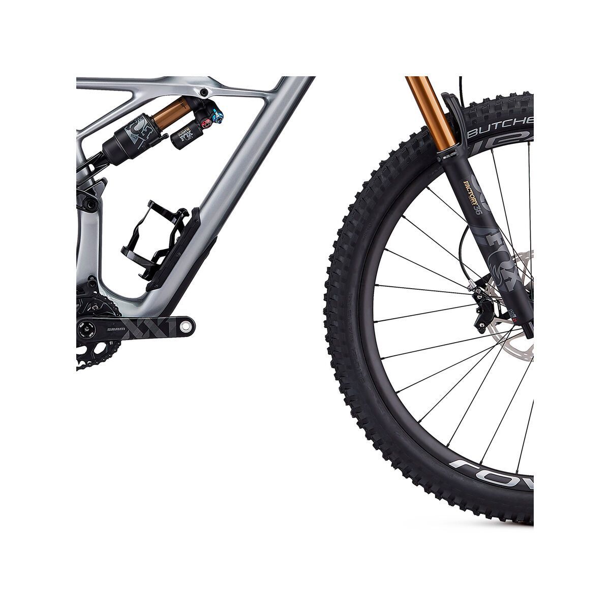 Specialized S-Works Enduro 29, gloss flake silver form fade/tarmac black - Bild 5