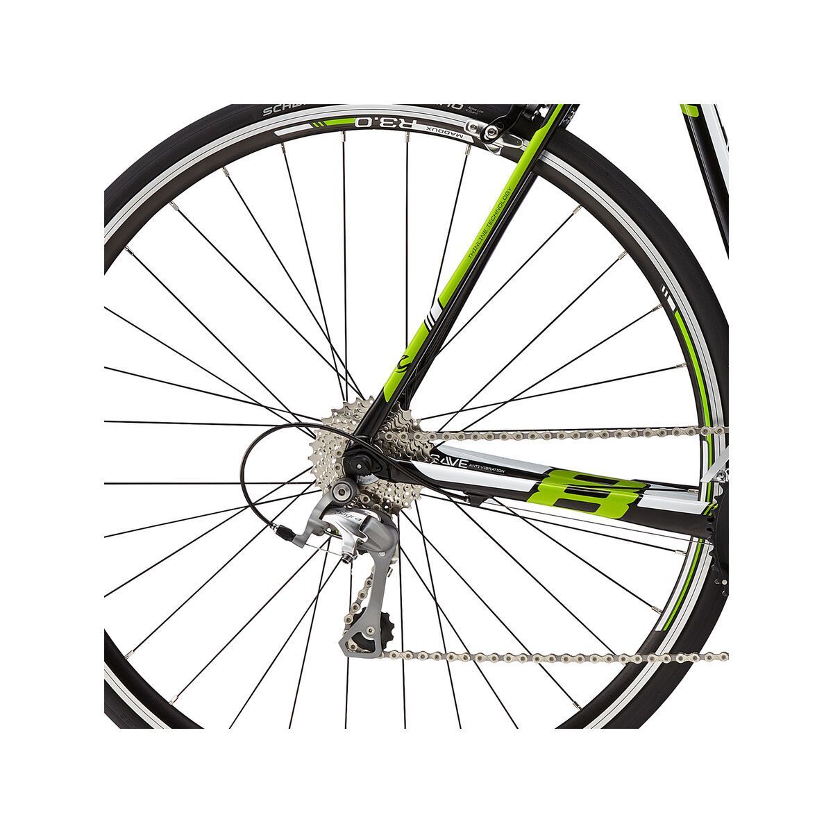 Cannondale CAAD8 6 Tiagra, magnesium white with jet black and abyss, gloss - Bild 4