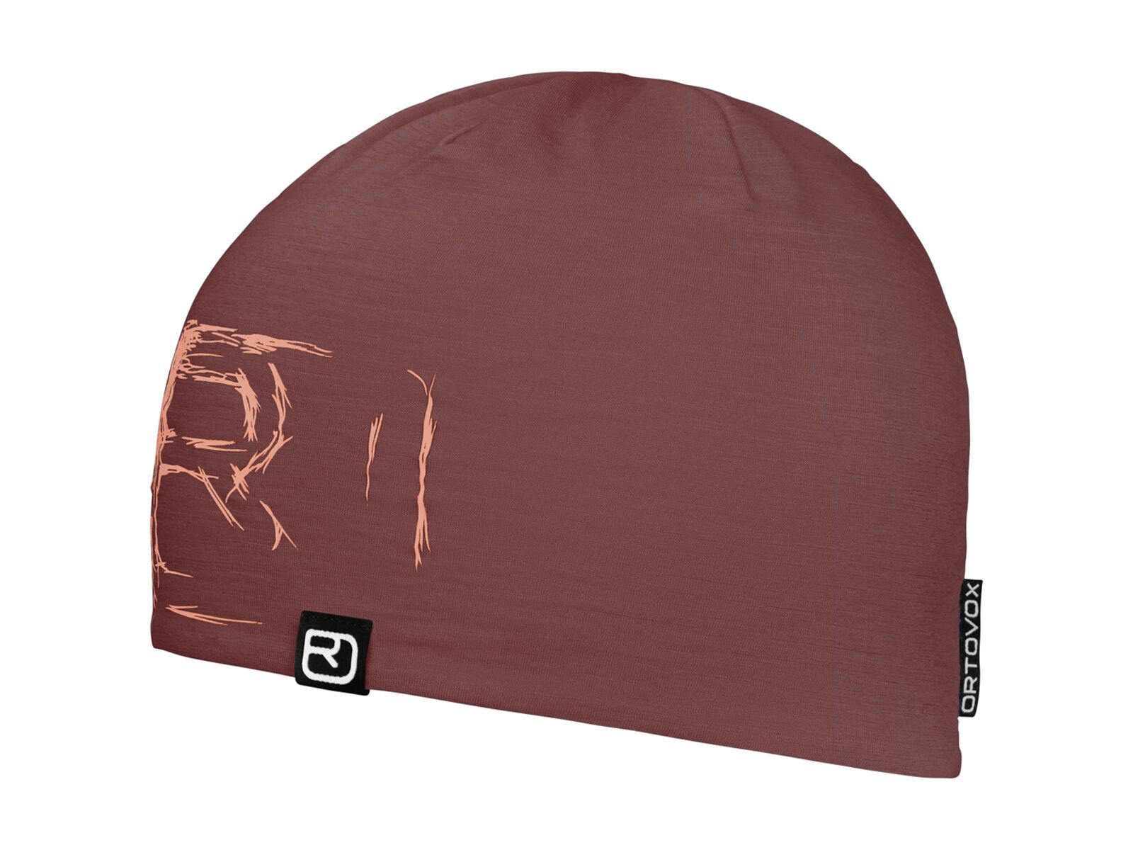 Ortovox 120 Merino Tec Logo Beanie, mountain rose - Bild 1
