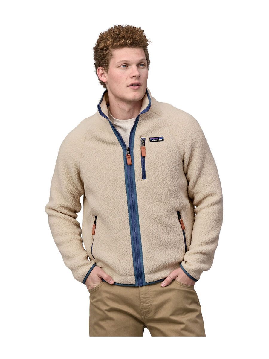 Patagonia Men's Retro Pile Jacket, dark natural w/utility blue - Bild 2