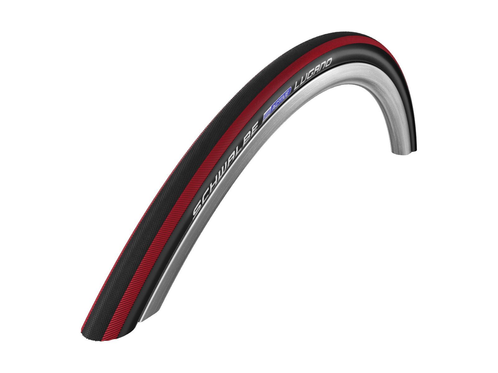 Schwalbe Lugano Active, 700C, black/red stripes - Bild 1