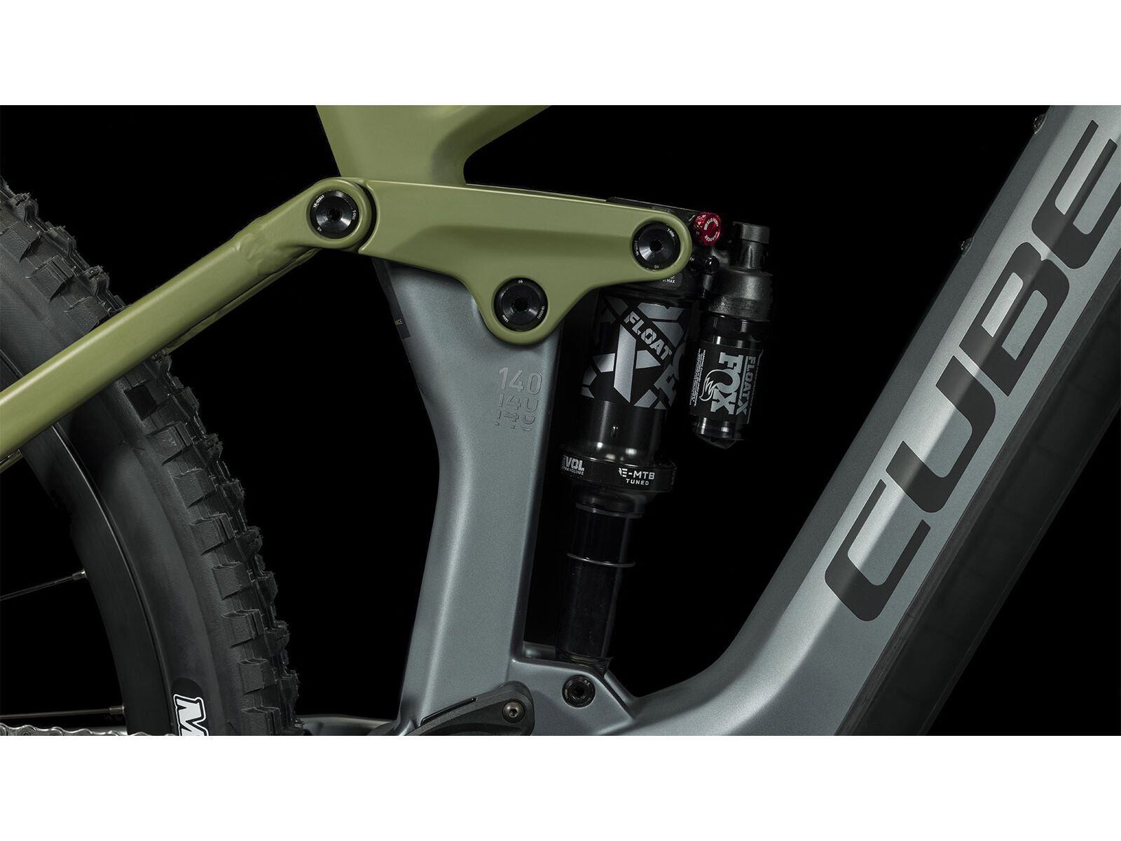 Cube Stereo Hybrid 140 HPC TM 750 29, flashgrey´n´olive - Bild 4