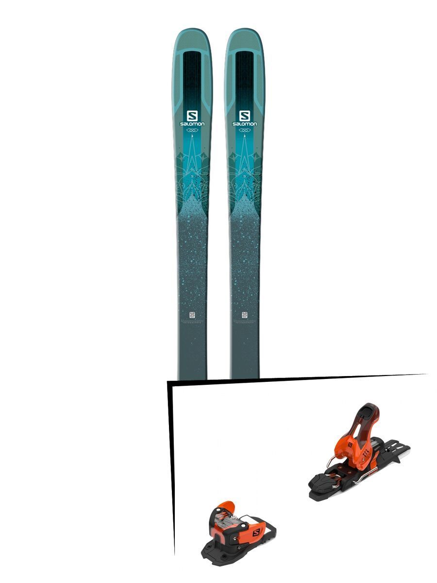 Set: Salomon QST Lumen 99 2018 + Salomon Warden 11 orange/black - Bild 1