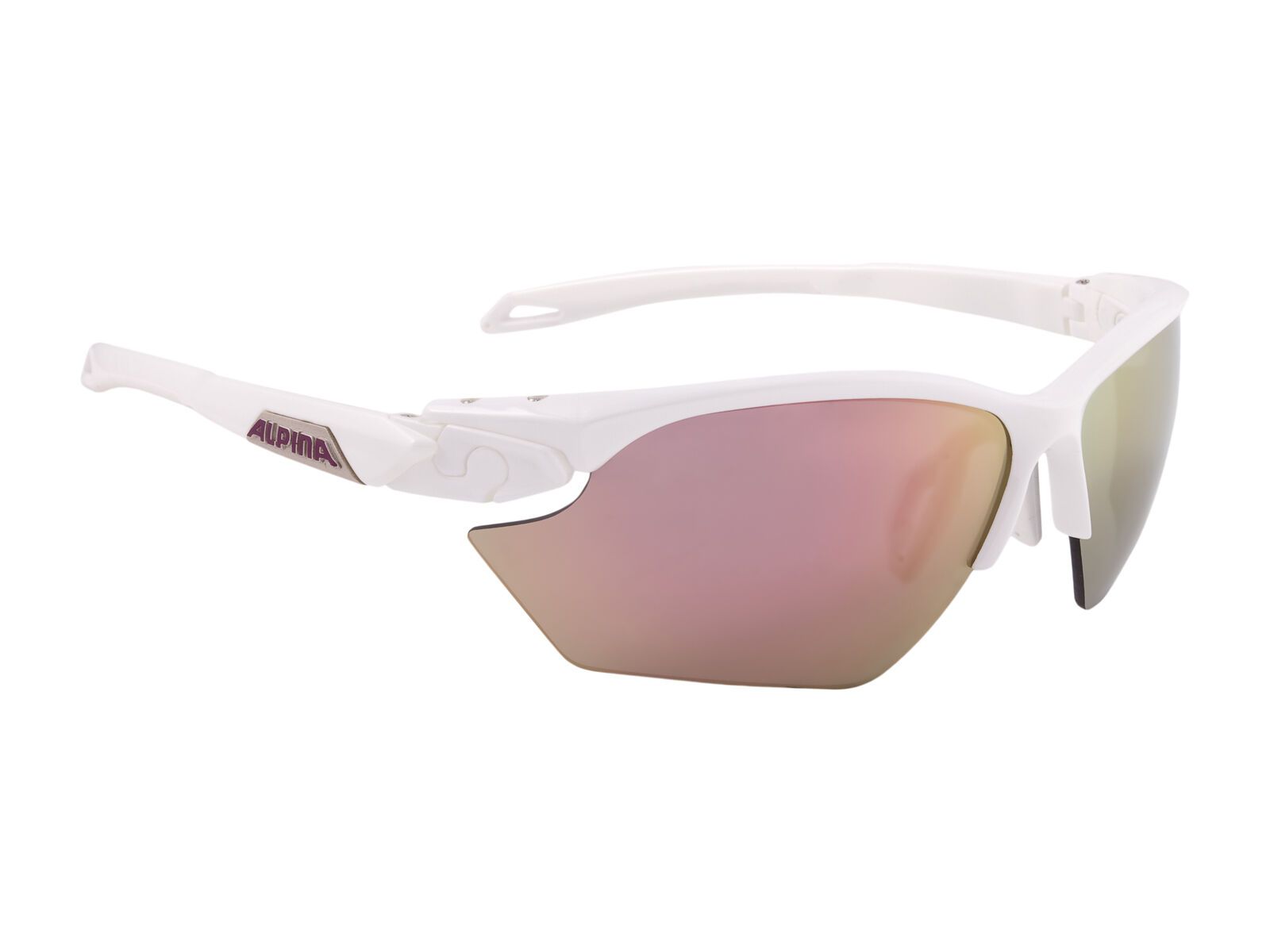 Alpina Twist Five HR S, white matt/Lens: ceramic rose-gold mirror - Bild 1