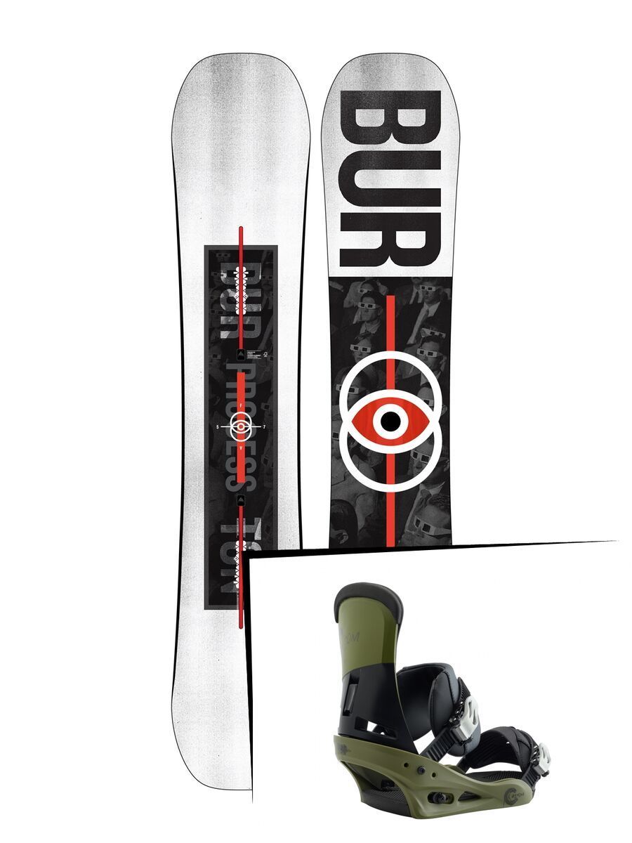 Set: Burton Process Flying V 2019 + Burton Custom true grit - Bild 1