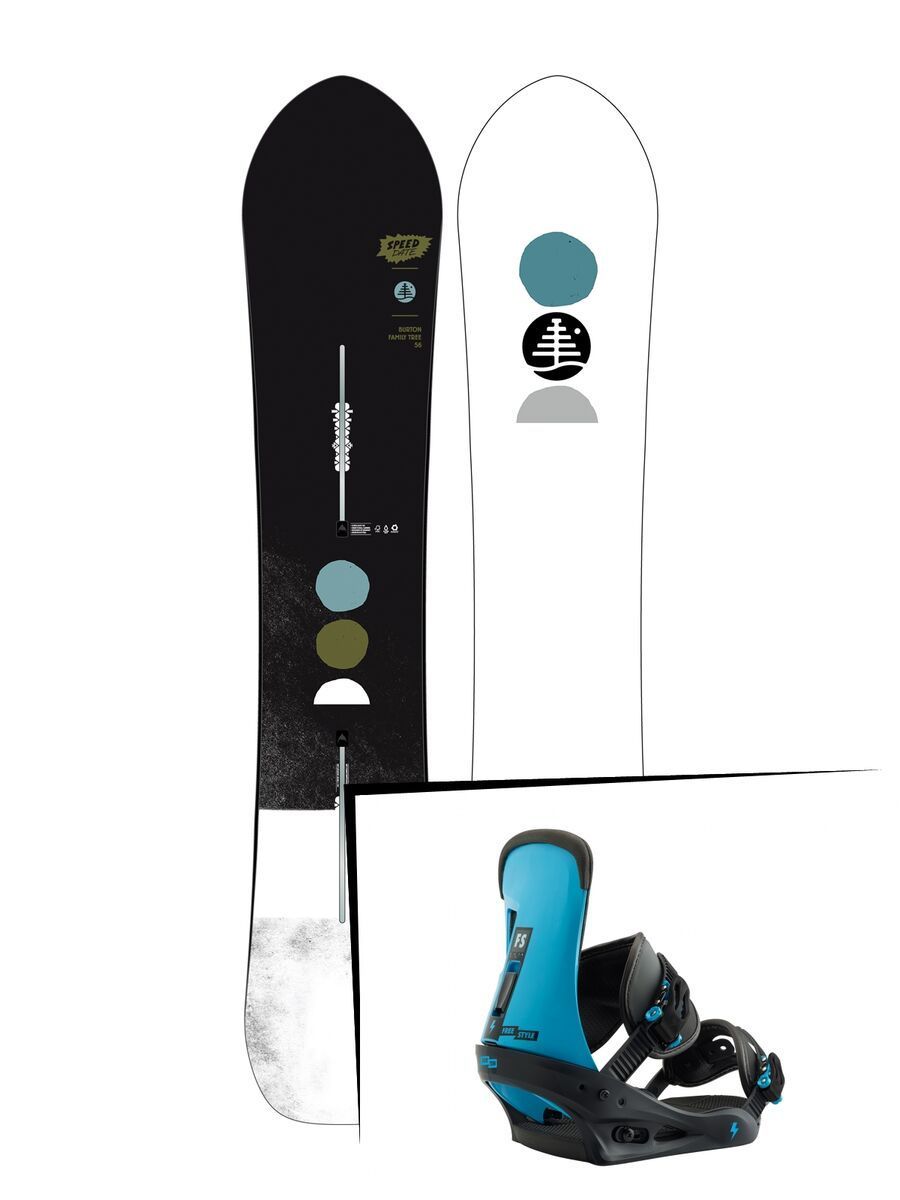 Set: Burton Family Tree Speed Date 2019 + Burton Freestyle cobalt blue - Bild 1