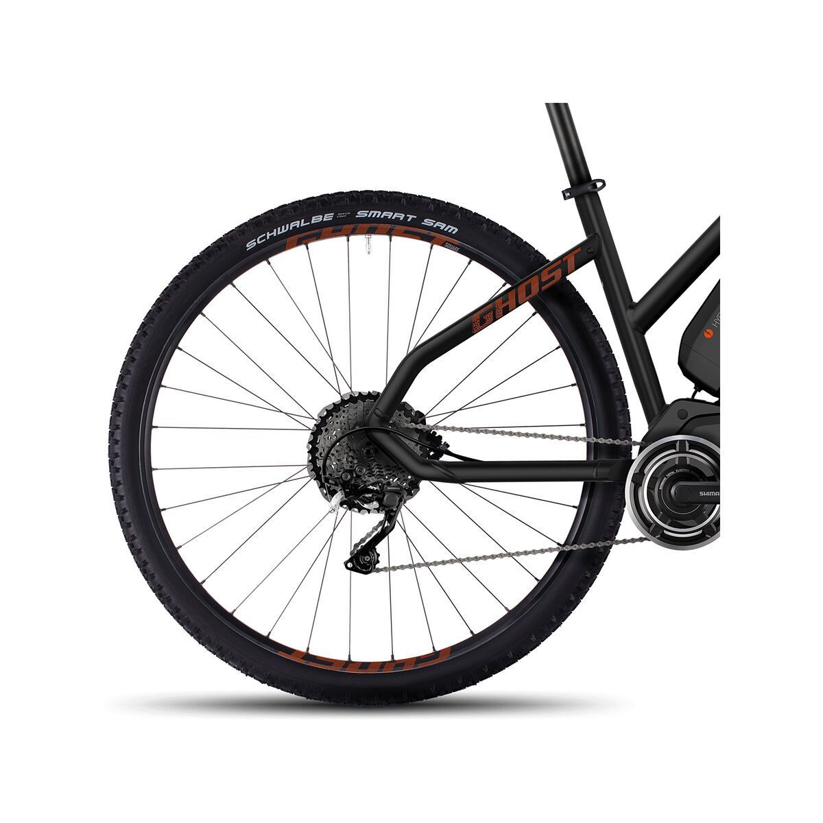 Ghost Hybride Square Cross 4 W, night black/monarch orange/urban grey - Bild 4