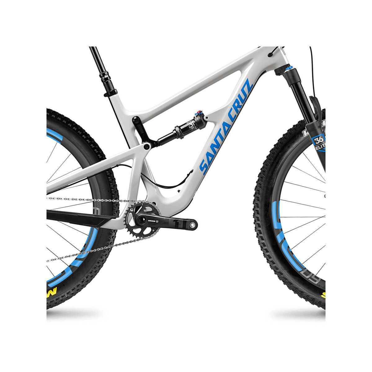 Santa Cruz Hightower CC X01 ENVE 27.5 Plus, gloss cannery grey and blue - Bild 4
