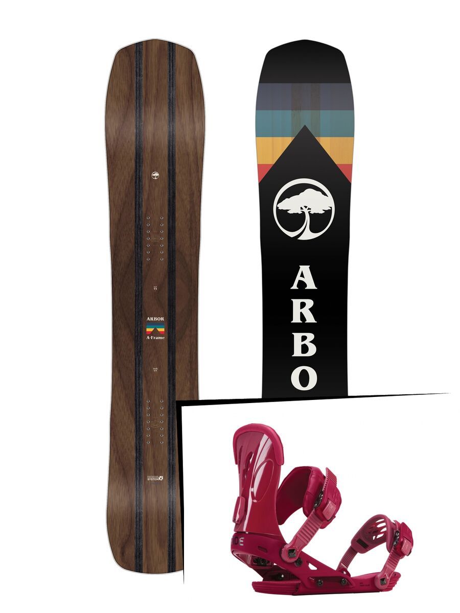 Set: Arbor A-Frame 2019 + Ride VXN maroon - Bild 1