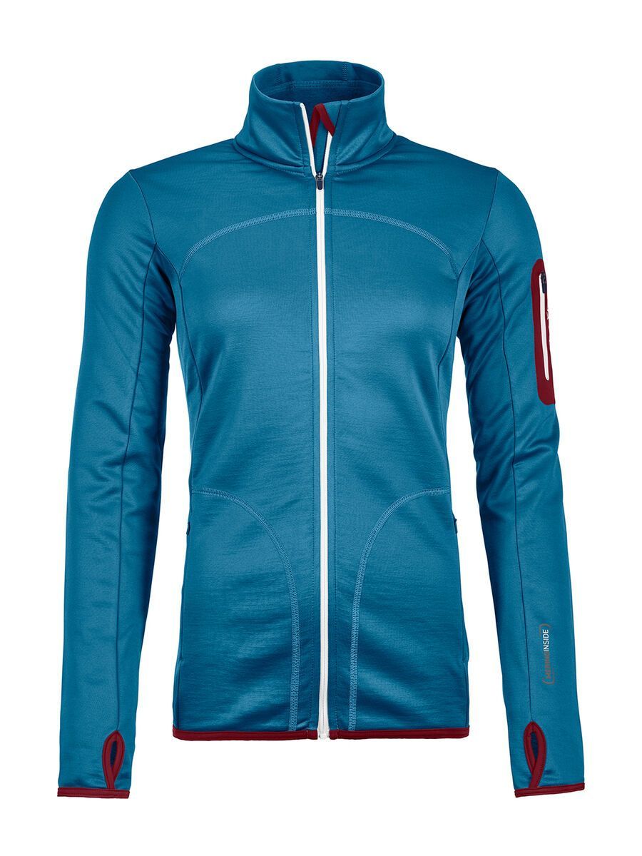 Ortovox Merino Fleece Jacket W, blue sea - Bild 1