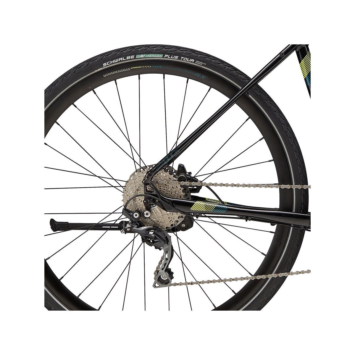 Cannondale Quick Neo, jet black w/ volt and deep teal, gloss - BLK - Bild 5