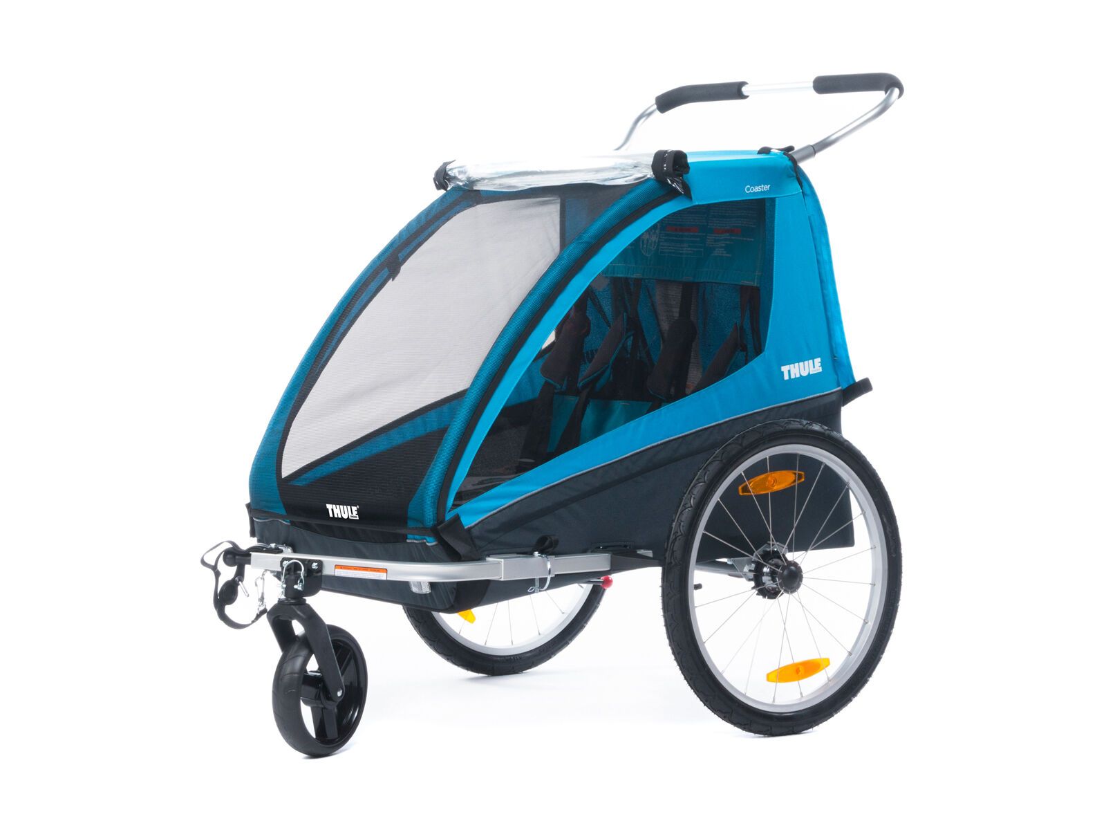 Thule Coaster XT inkl. Fahrrad Buggy Set blue BIKER BOARDER.DE