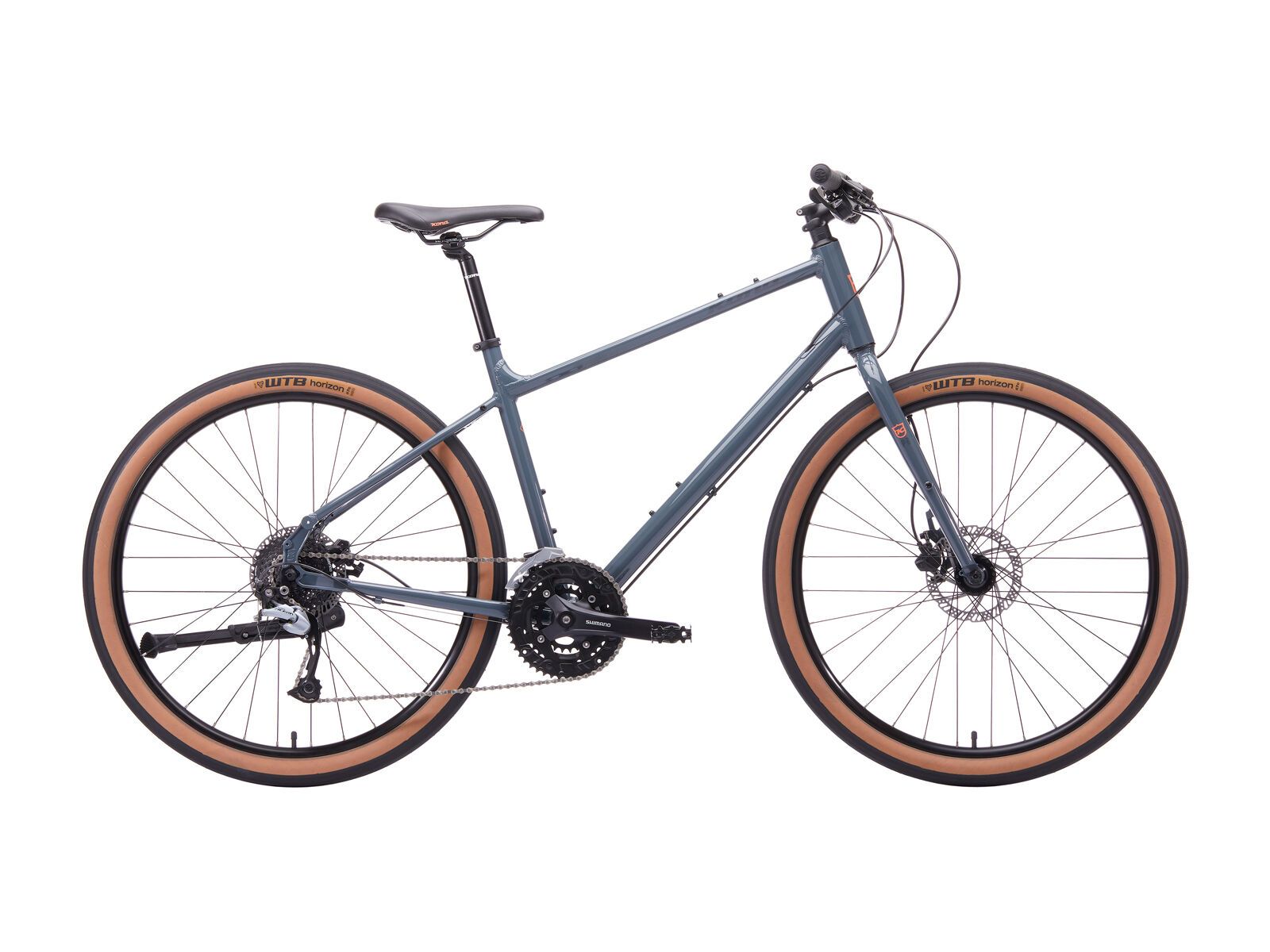 Kona Dew Plus, gloss gray w/ charcoal & peach decals - Bild 1