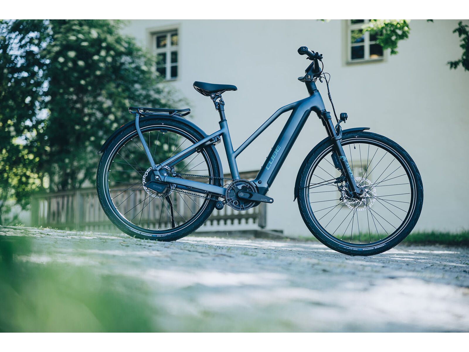 Cube Kathmandu Hybrid Deluxe SLX 800 Trapeze, mineralblue´n´blue - Bild 11