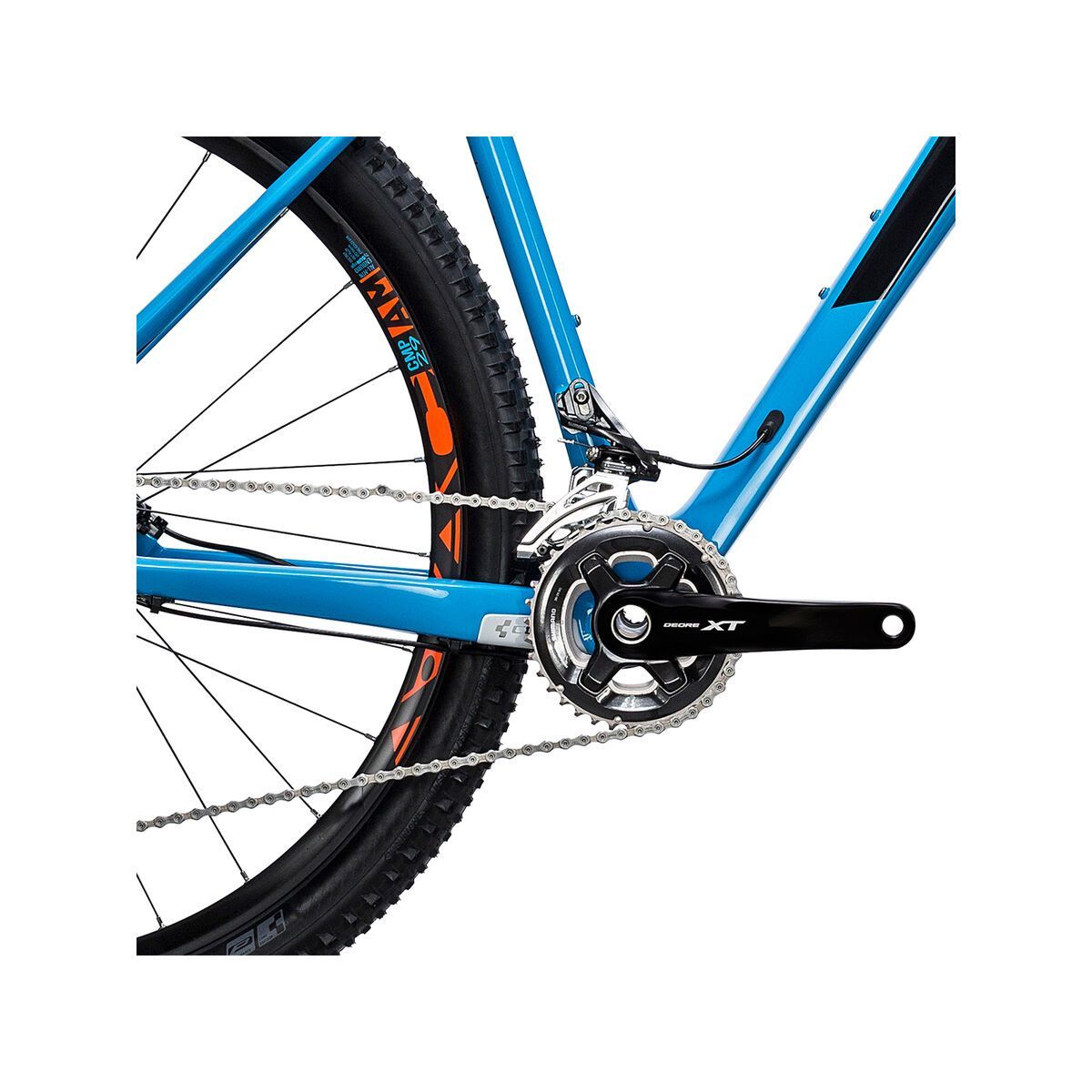 Cube Reaction GTC Race 27.5, reefblue´n´flashorange - Bild 3