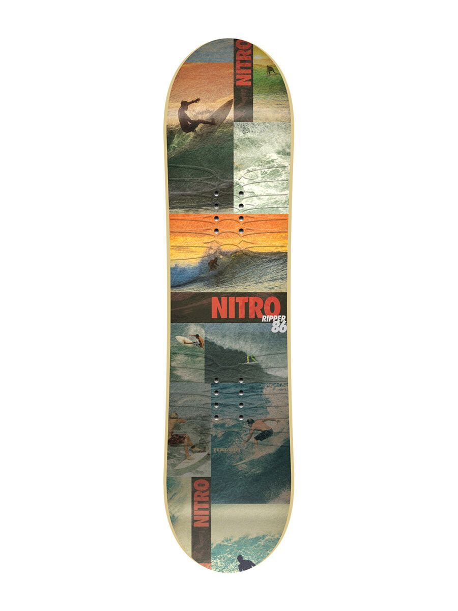 Set: Nitro Ripper Kids 2017 + Burton Grom 2017, sea glass green - Snowboardset - Bild 2