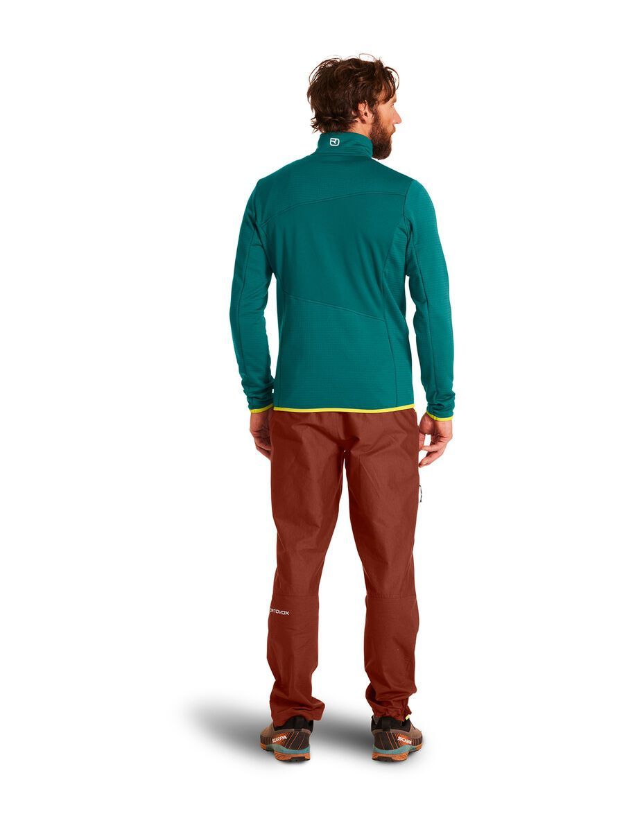 Ortovox Merino Fleece Grid Jacket M, pacific green - Bild 4