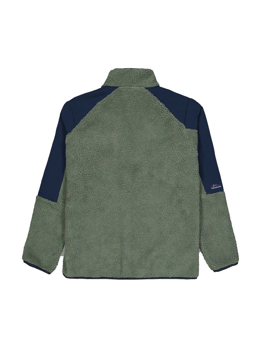 Picture Quilchena Zip Fleece, green spray dark blue - Bild 3