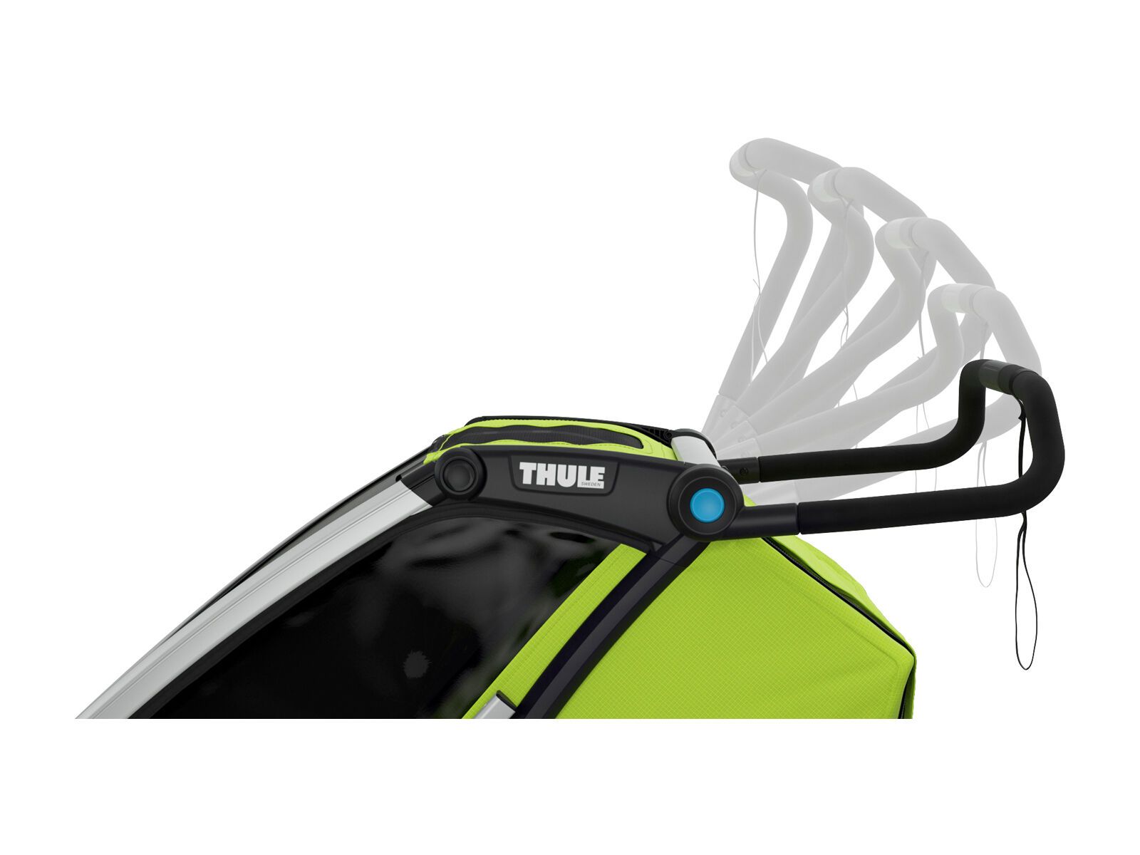 Thule Chariot Cab 2, chartreuse/dark shadow - Bild 8