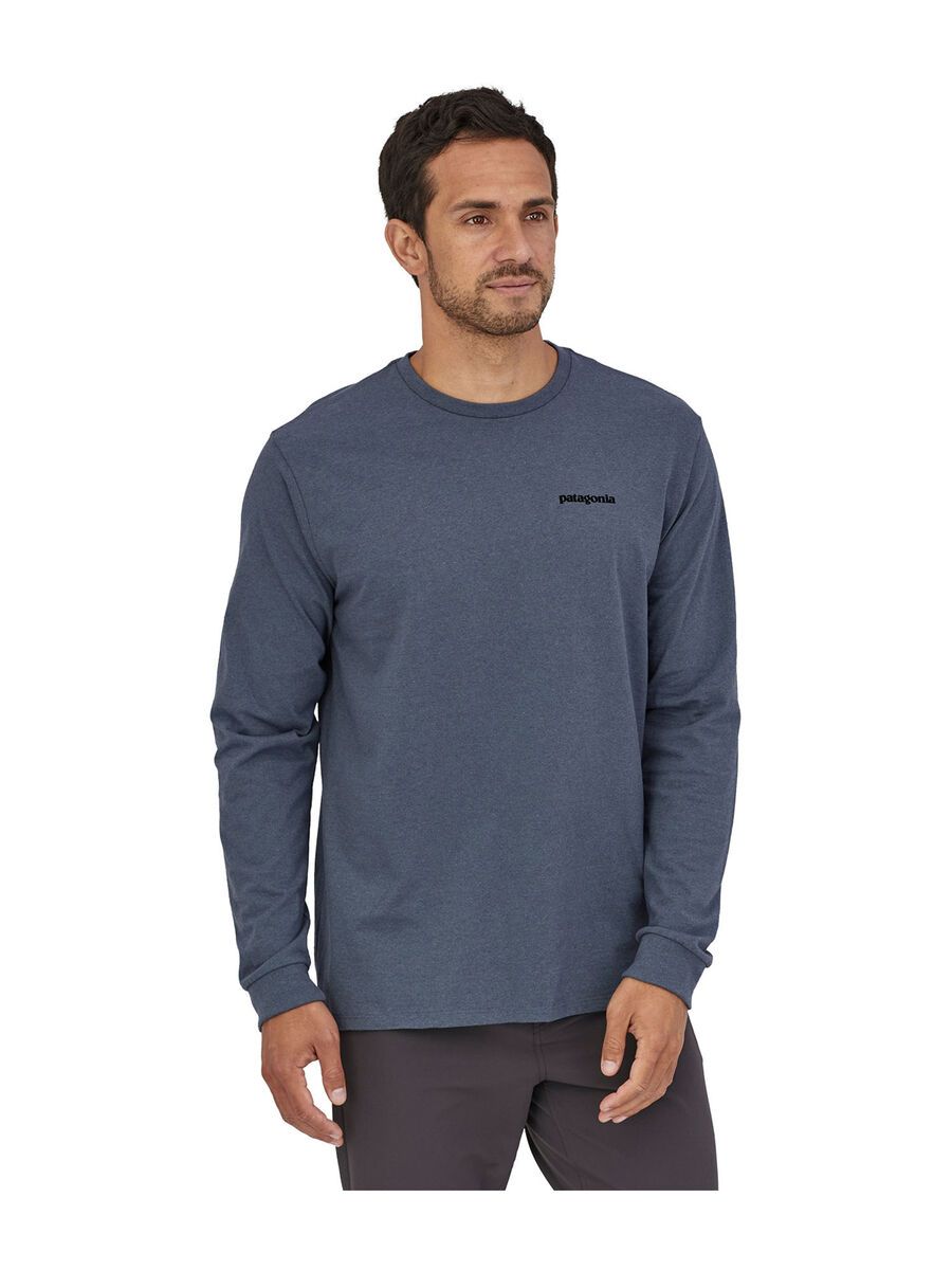 Patagonia Men's Long-Sleeved P-6 Logo Responsibili-Tee, plume grey - Bild 2