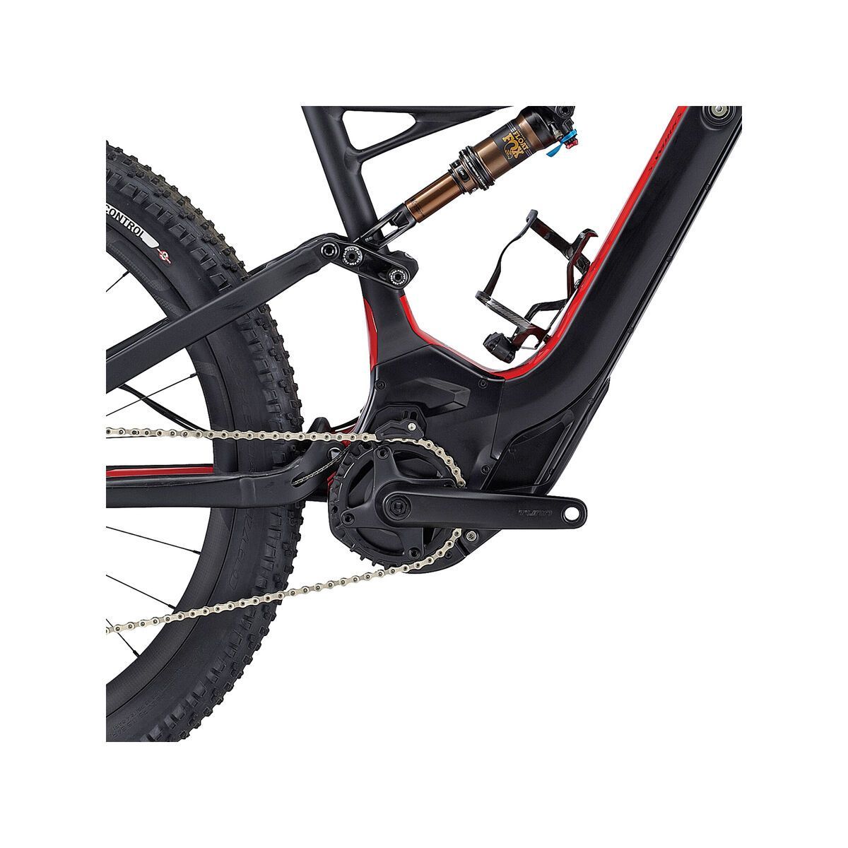 Specialized S-Works Turbo Levo FSR 6Fattie, satin gloss black/flo red - Bild 3