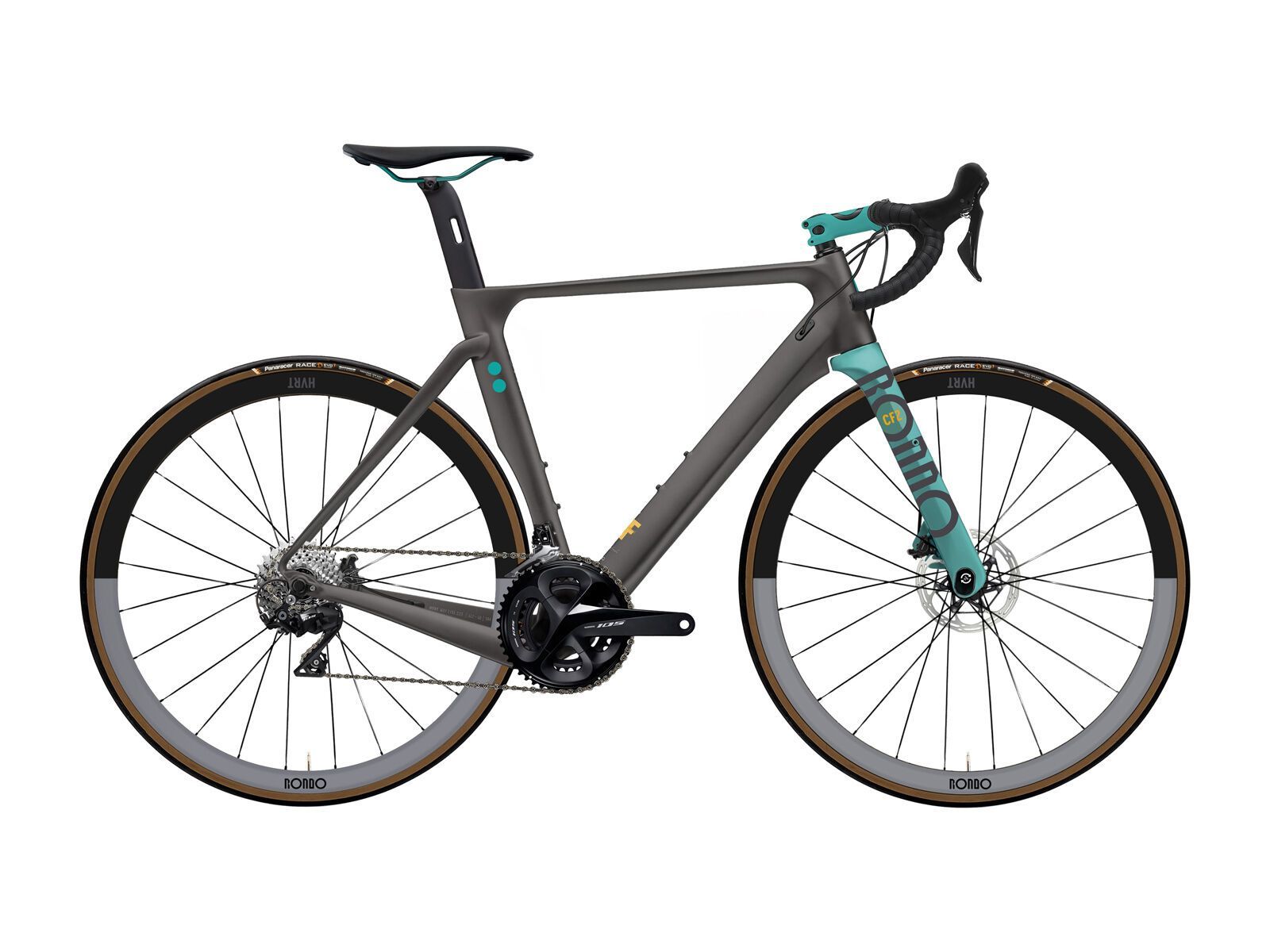 Rondo Hvrt CF2, black/teal - Bild 1