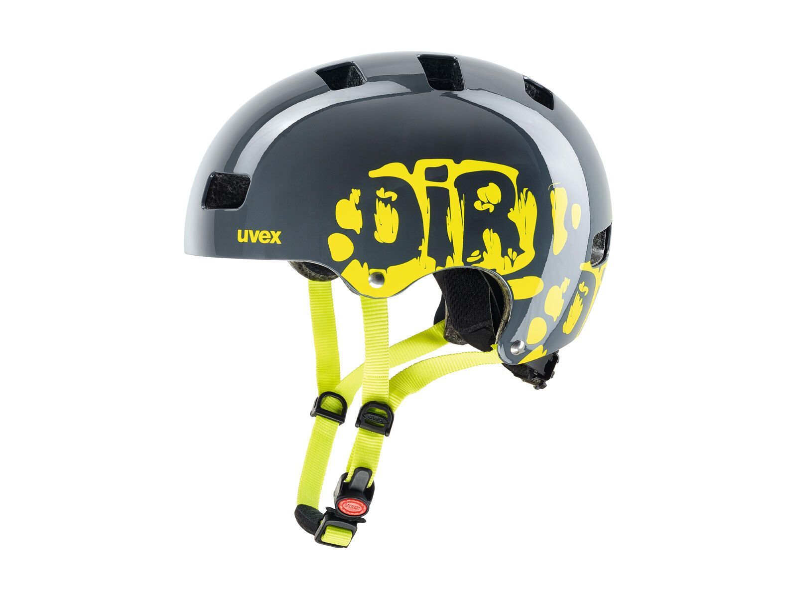 uvex kid 3, dirtbike gray-lime - Bild 1