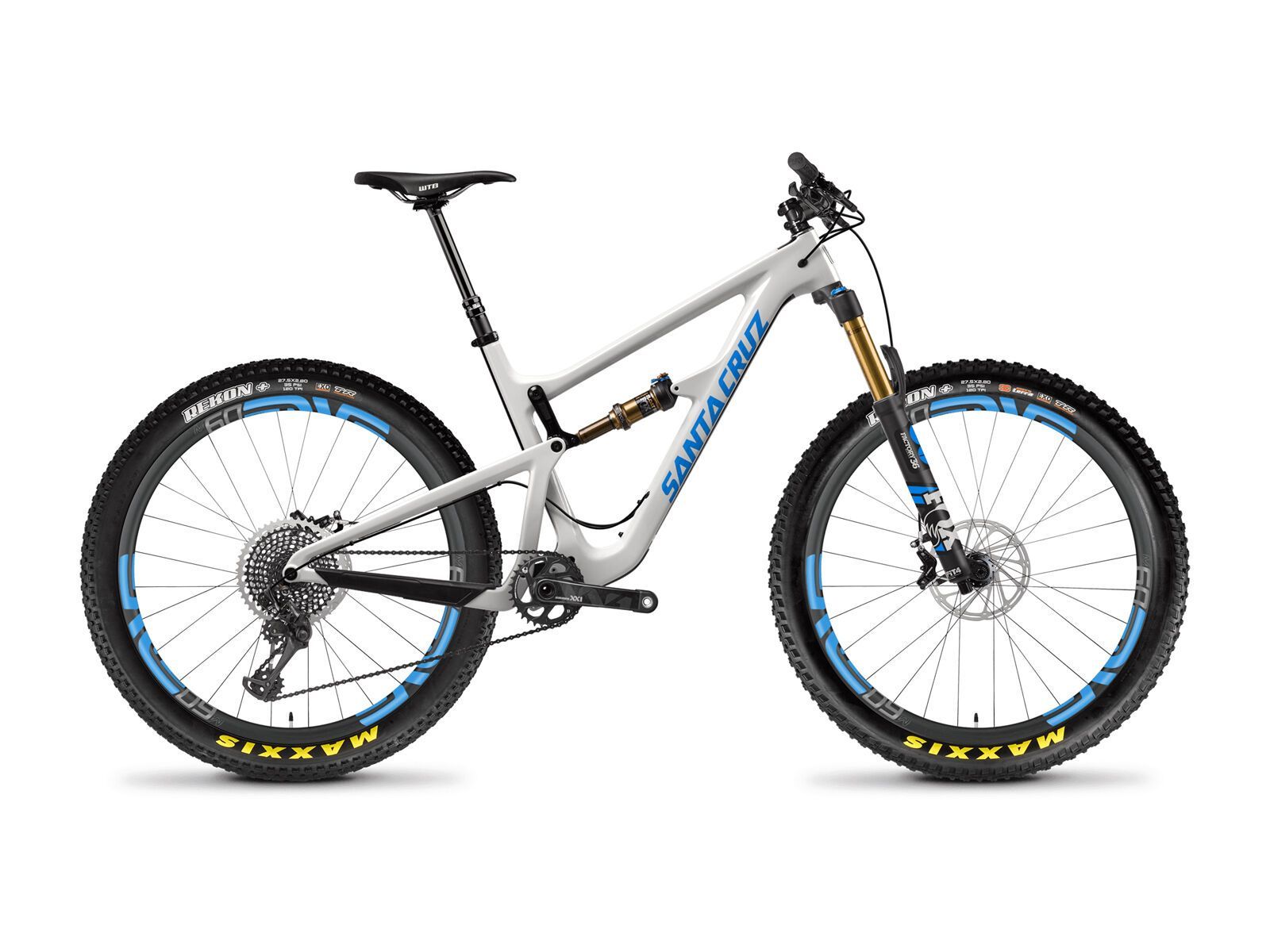 Santa Cruz Hightower CC XX1 ENVE 27.5 Plus, gloss cannery grey and blue - Bild 1