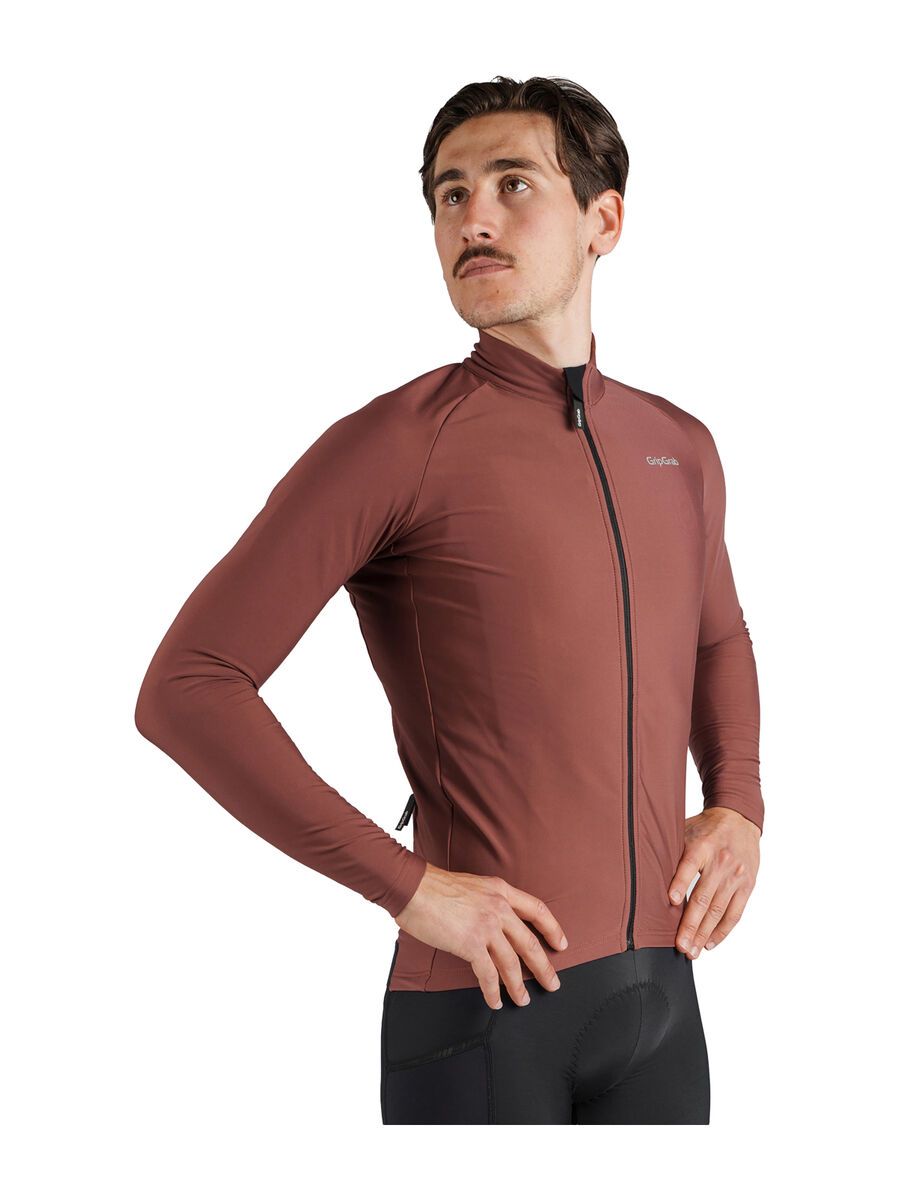 GripGrab PACR Thermal Long Sleeve Jersey, dark red - Bild 5