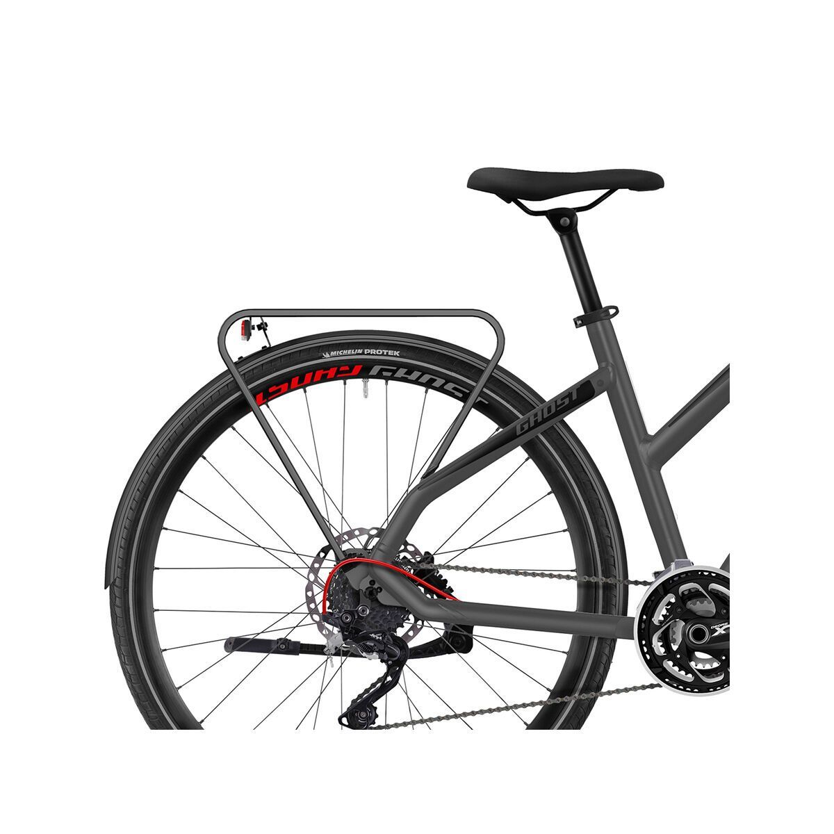 Ghost Square Trekking 8.8 W AL, micro chip gray/titanium gray/roit red - Bild 6