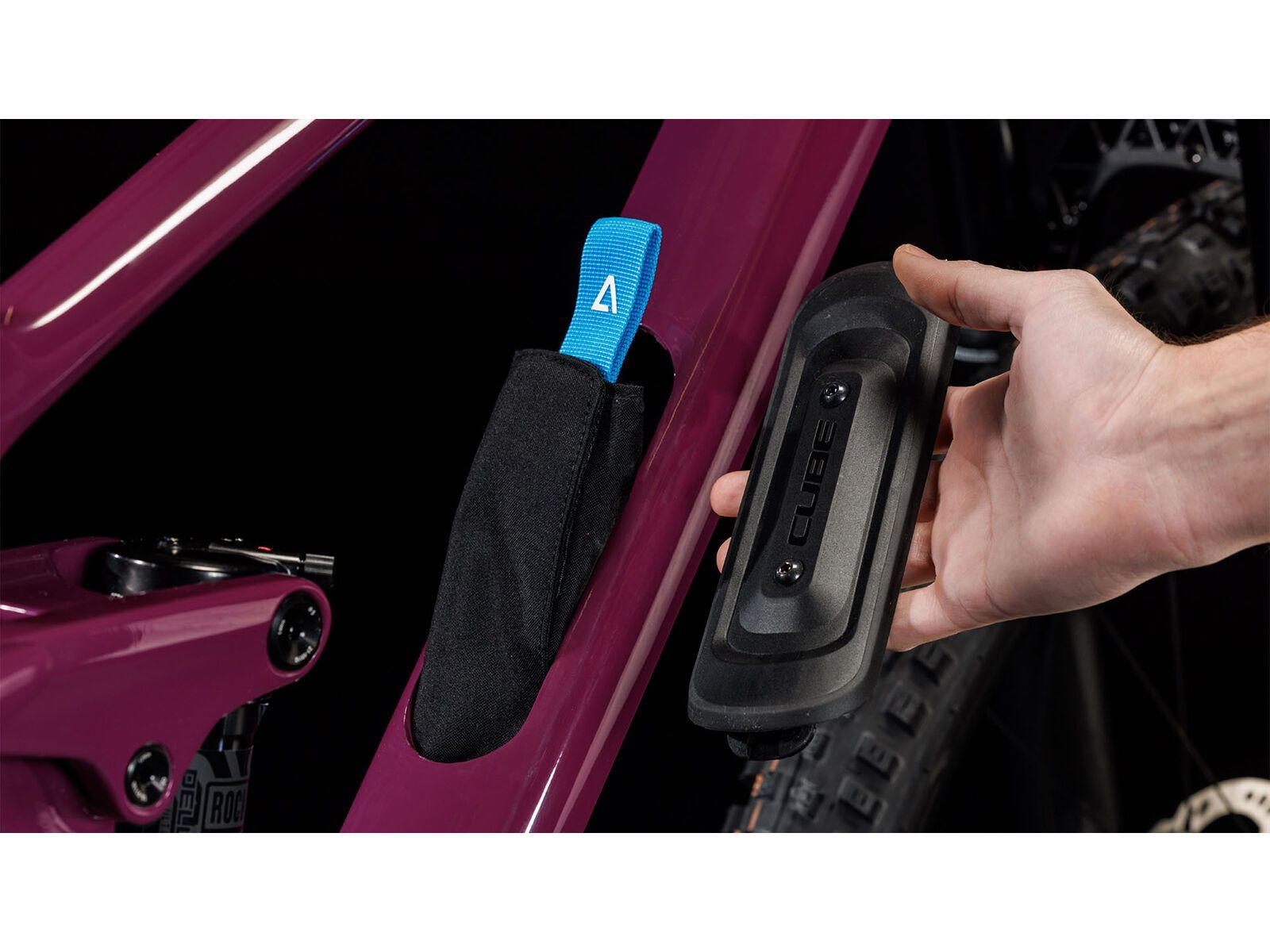 Cube Stereo One44 C:68X SLX, wine´n´grey - Bild 7