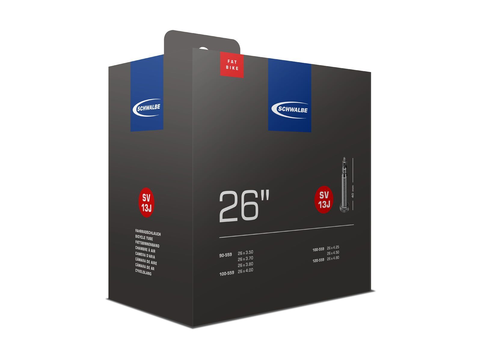 Schwalbe Schlauch Nr. 13J (Fatbike) - 26 Zoll - Bild 1