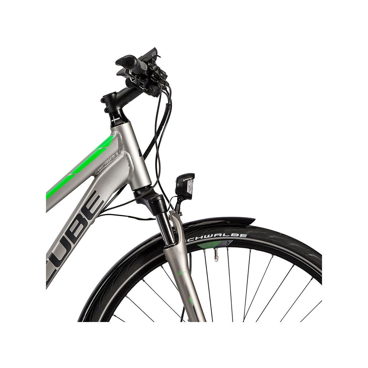 Cube Touring Hybrid Pro 400 Trapeze, silver´n´flashgreen - Bild 5