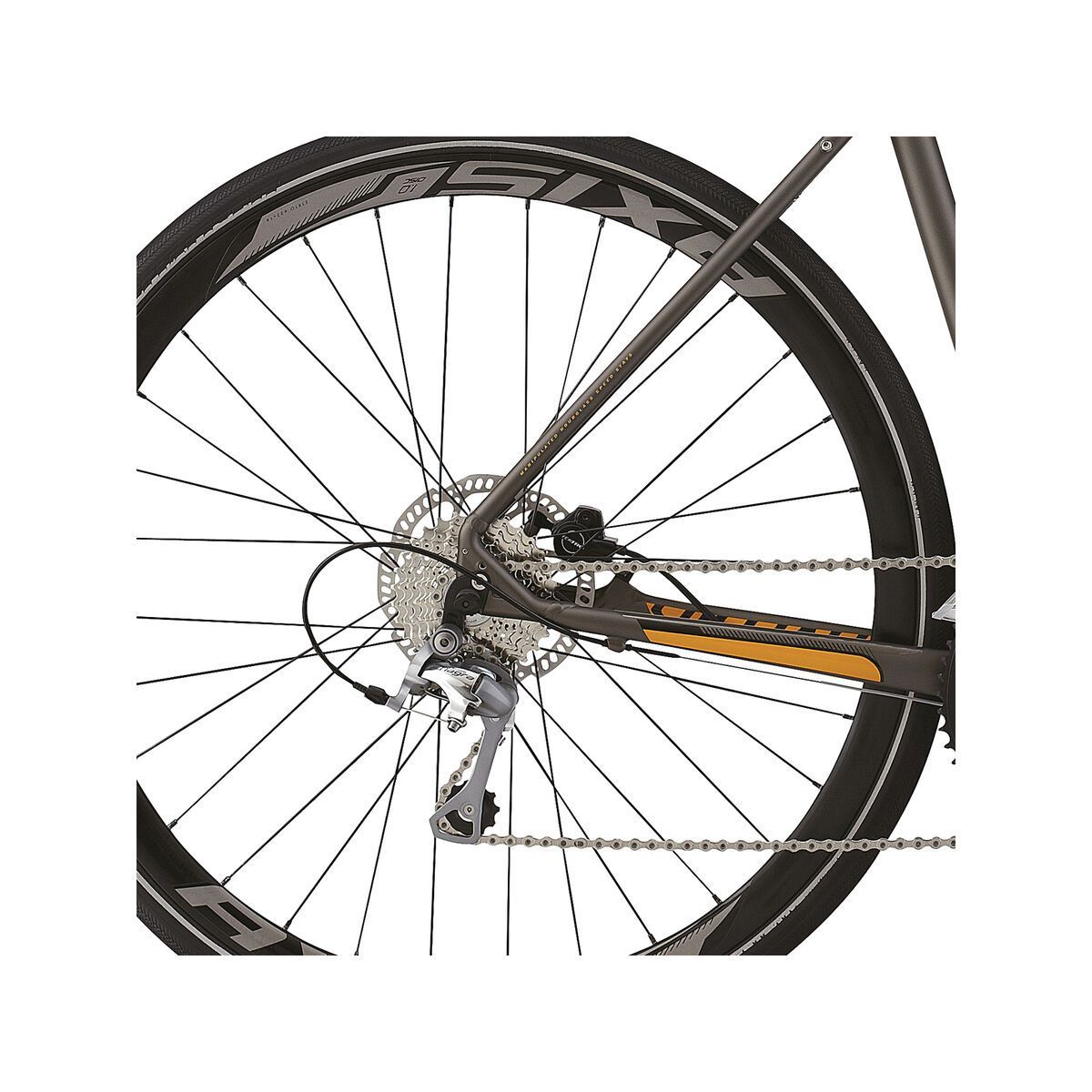 Specialized Sirrus Comp Disc, Satin Gunmetal/Gloss Gallardo Orange/Black - Bild 4