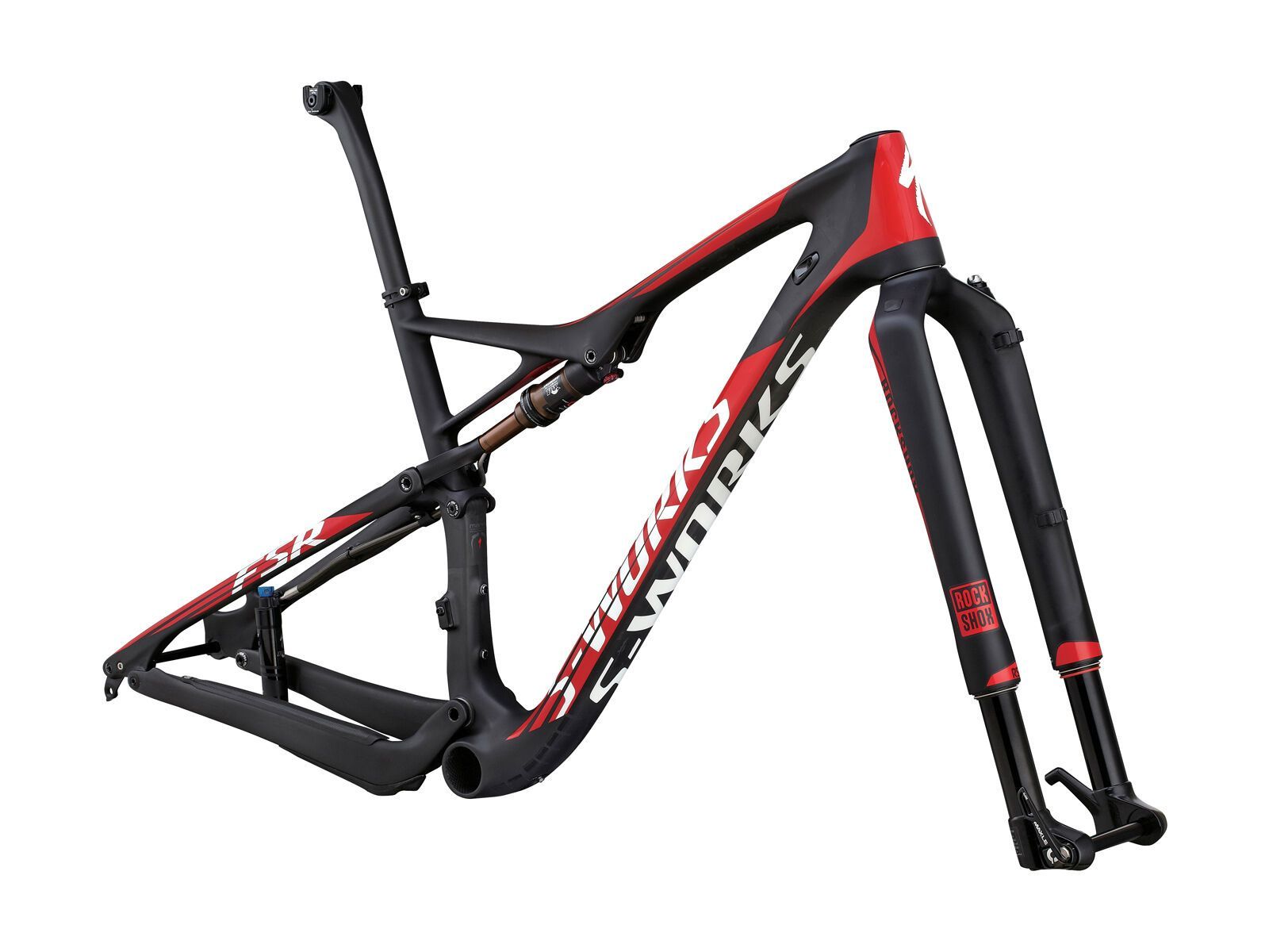 Specialized S-Works Epic FSR 29 Frameset, satin gloss carbon/flo red/white - Bild 1