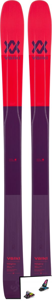 Set: Völkl 90Eight W 2019 + Marker Squire 11 ID black/pink/blue - Bild 1
