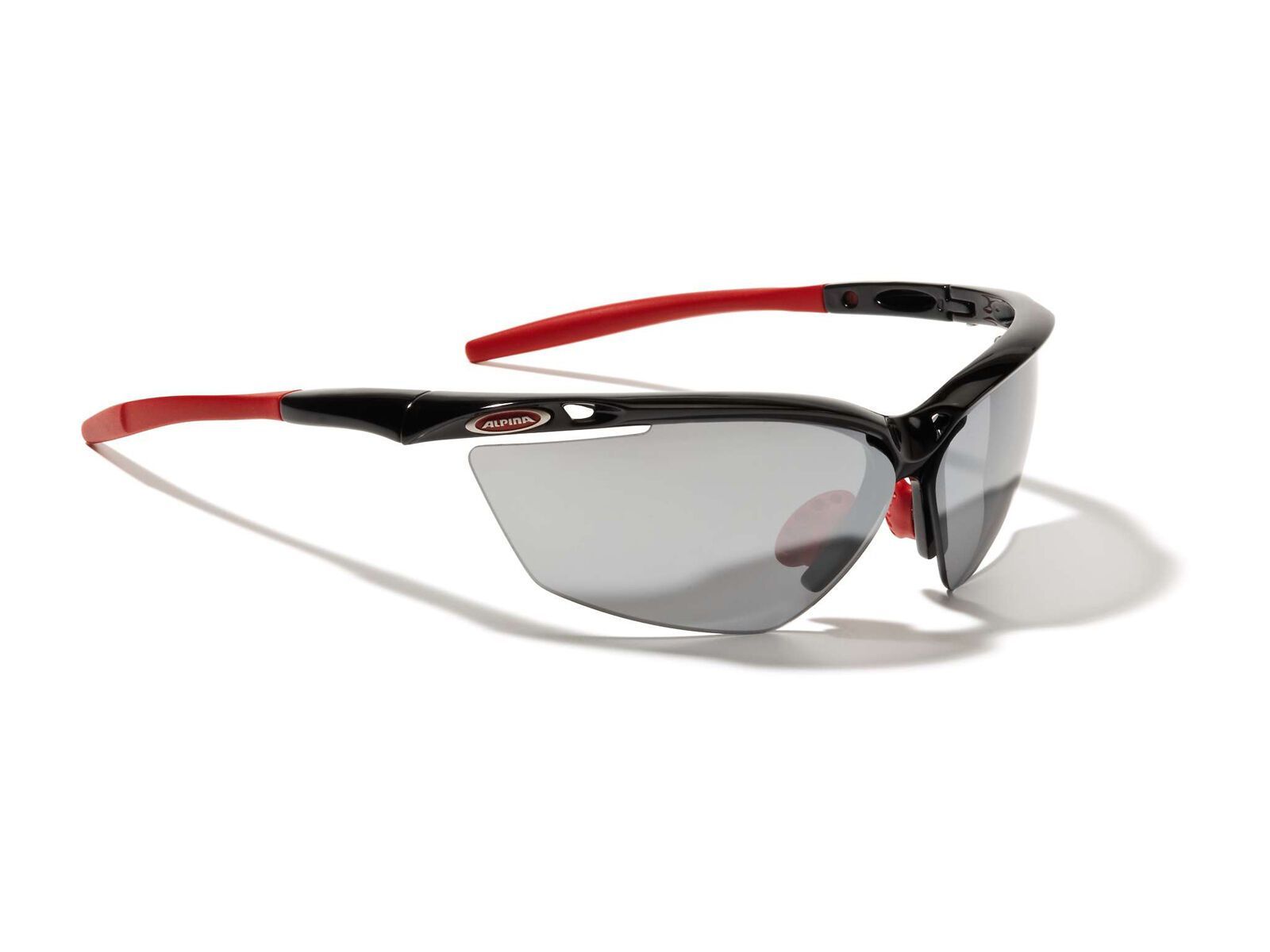 Alpina Tri-Guard 50 inkl. Wechselscheibe, black red/Lens: ceramic mirror black - Bild 1